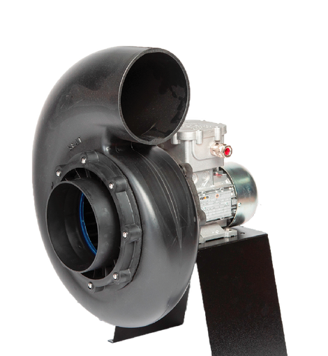 Plastec 20 Direct Drive Forward Curve Polypropylene Blower - XP for exhausting fumes from highly corrosive environments