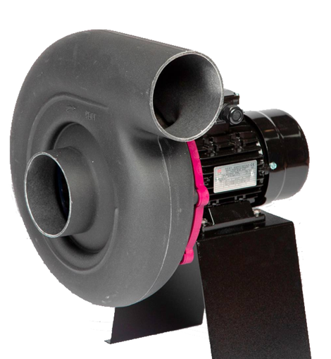 Storm 14 High Static Pressure Direct Drive Forward Curve Polypropylene Blower on stand